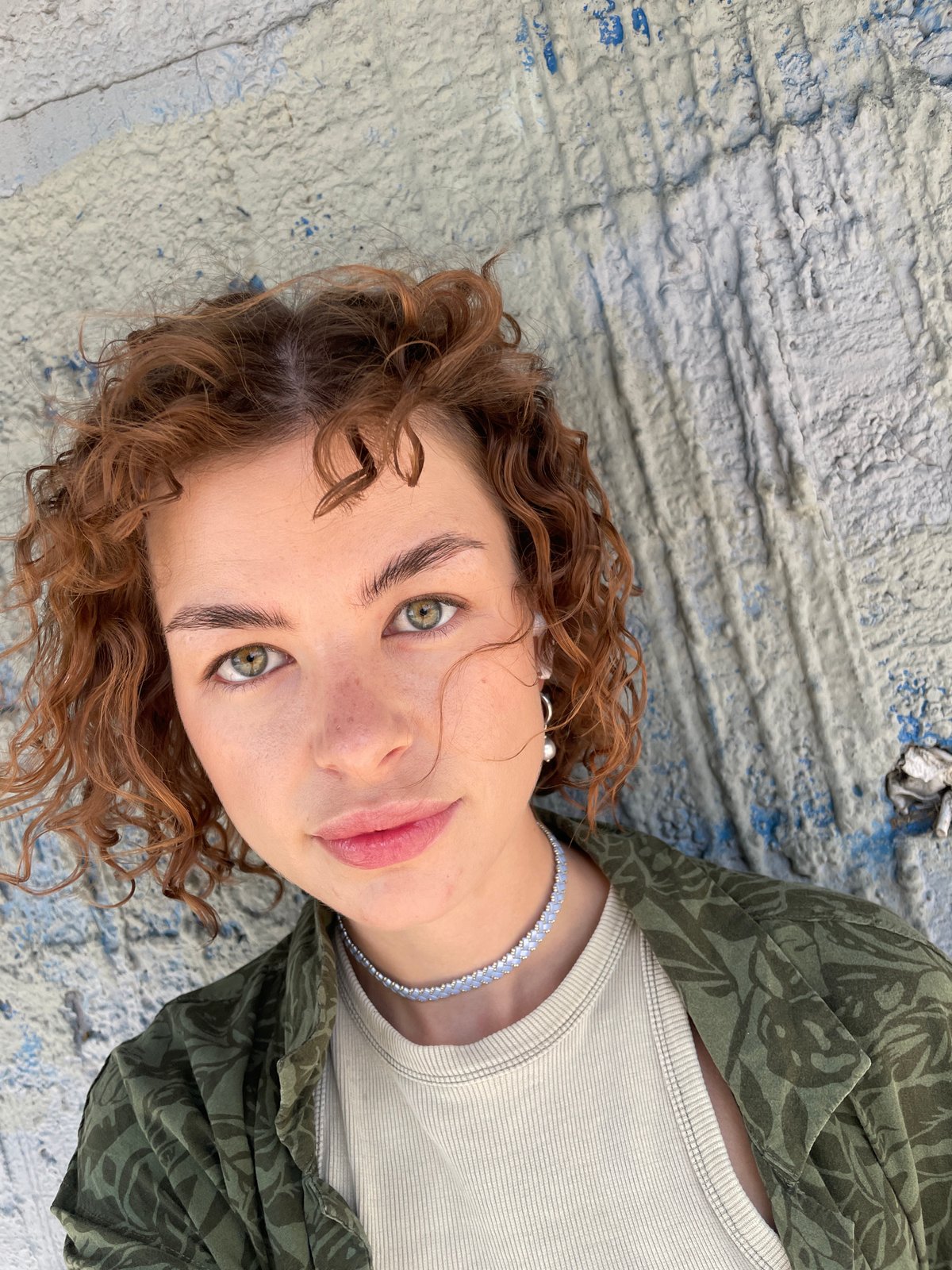 Woman in green patterned shirt spotted in Montenegro coastal area