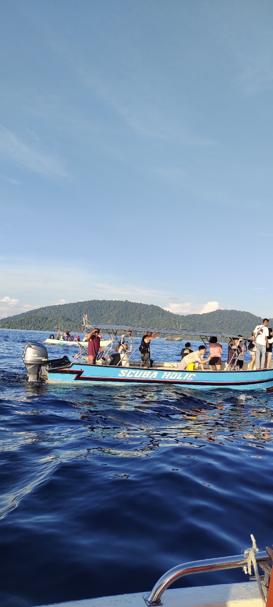 Dolphin watching boat trip around Sabang Indonesia islands