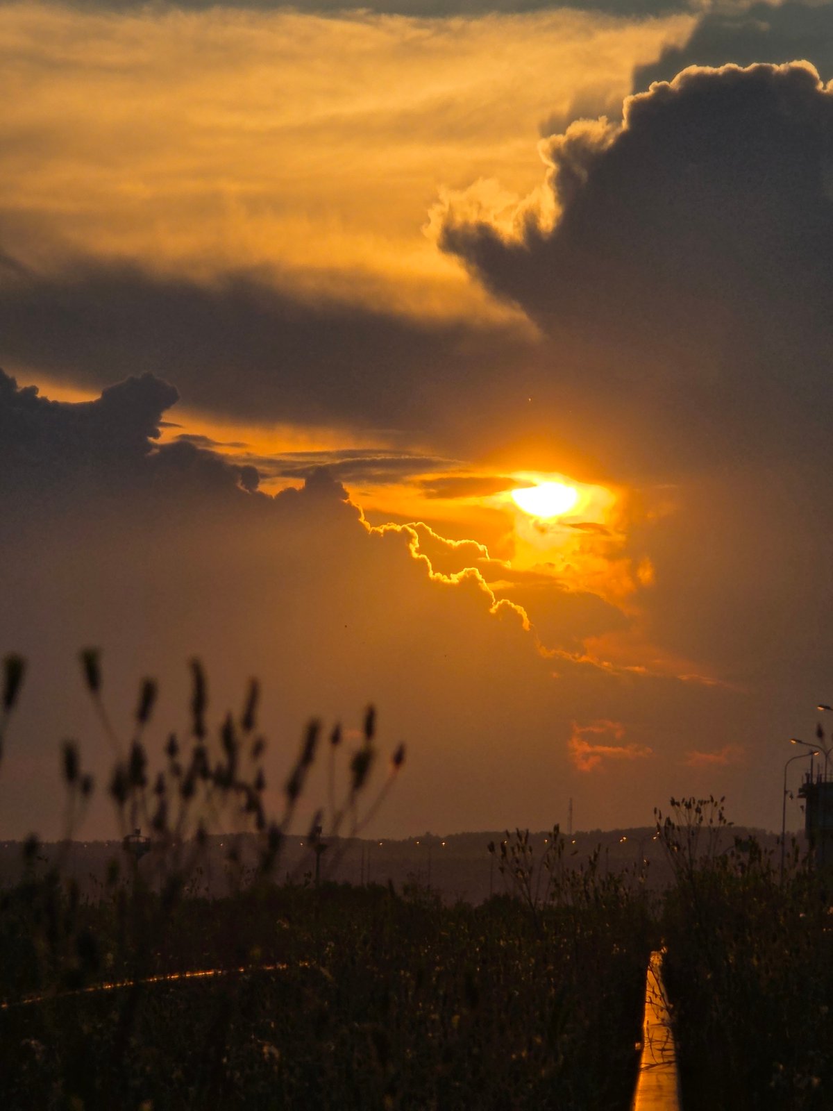 Golden hour exploration of abandoned railway and riverside in Chaikovsky