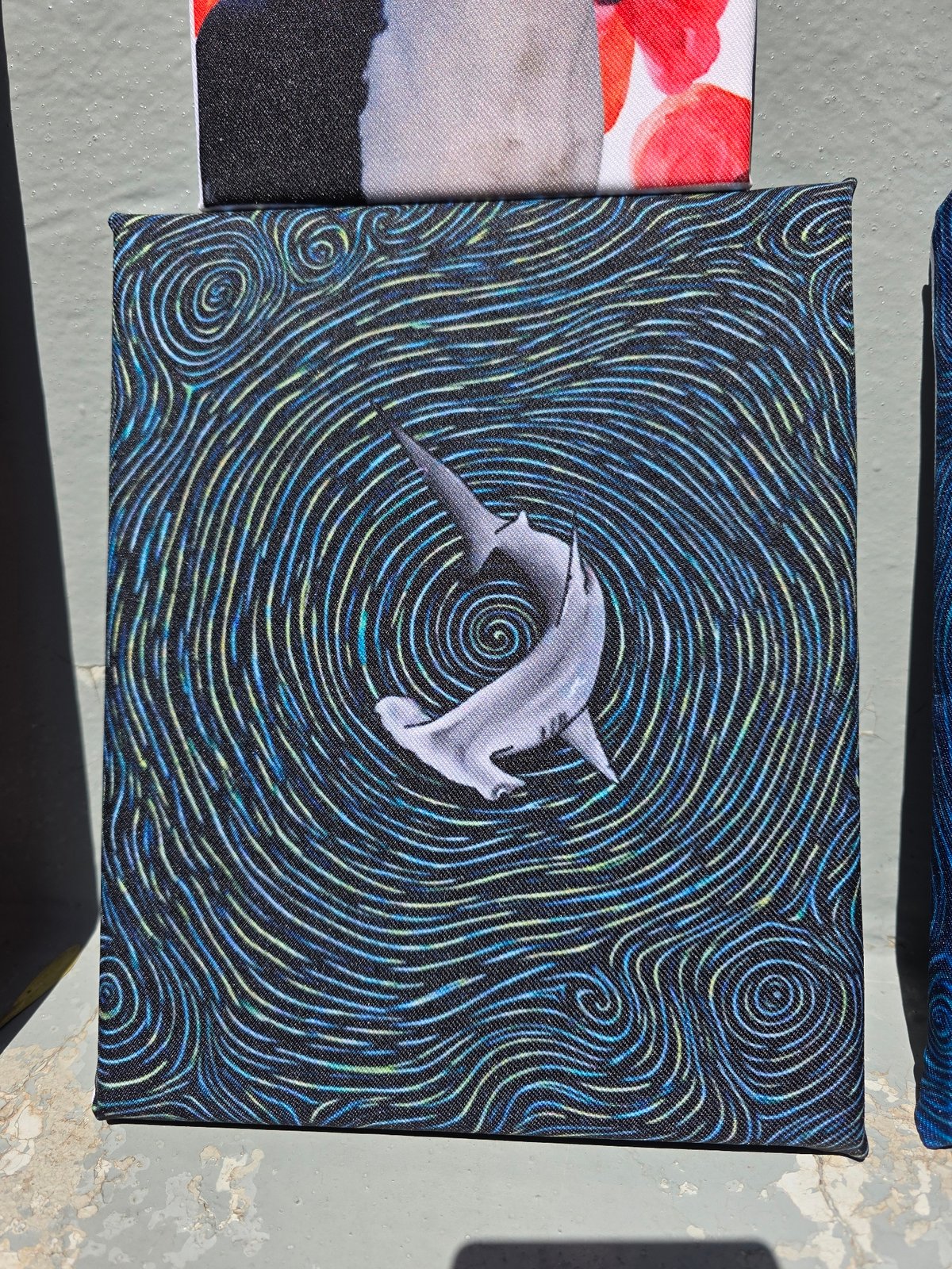 Outdoor art exhibition displays prints and zines in San Andrés Cholula
