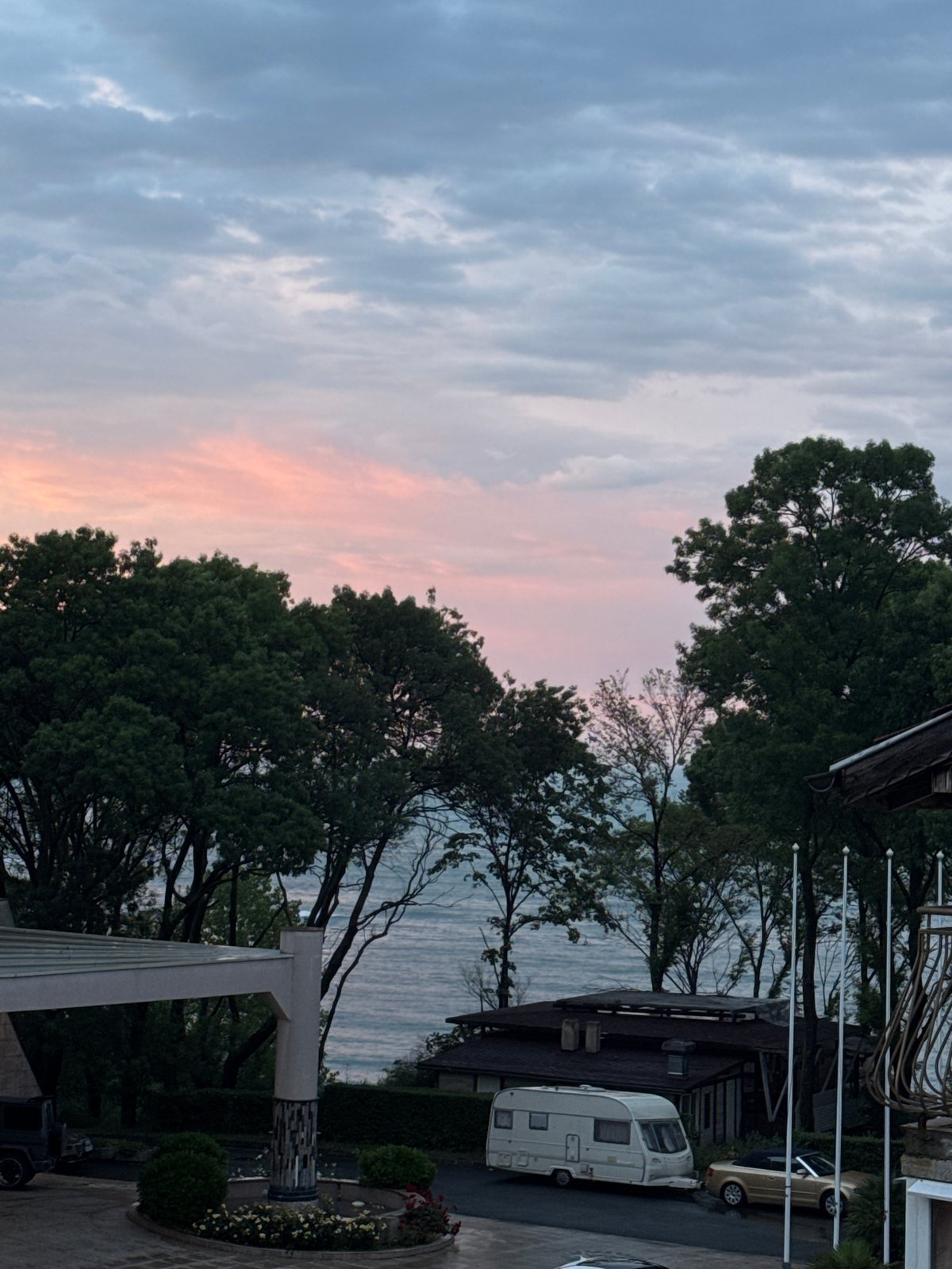 Evening coastal life documented in Tsarevo, Bulgaria