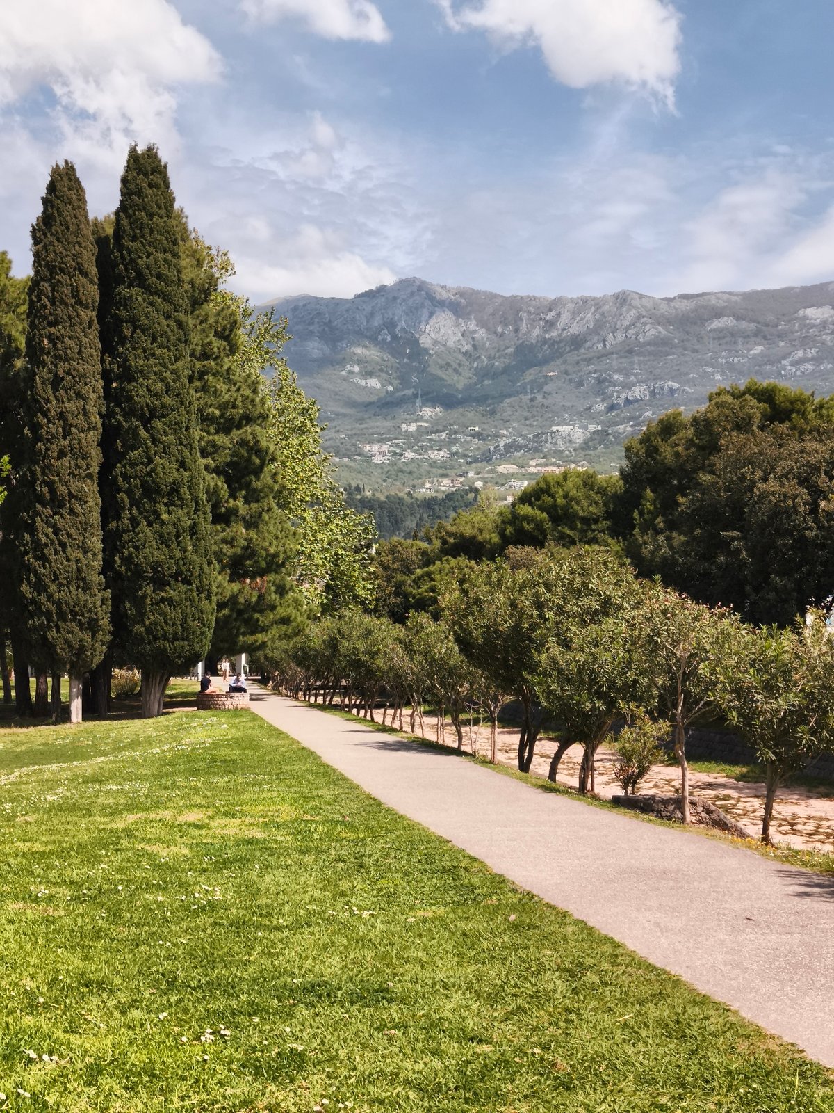 Spring scenes documented across parks, Montenegro street, coastal area