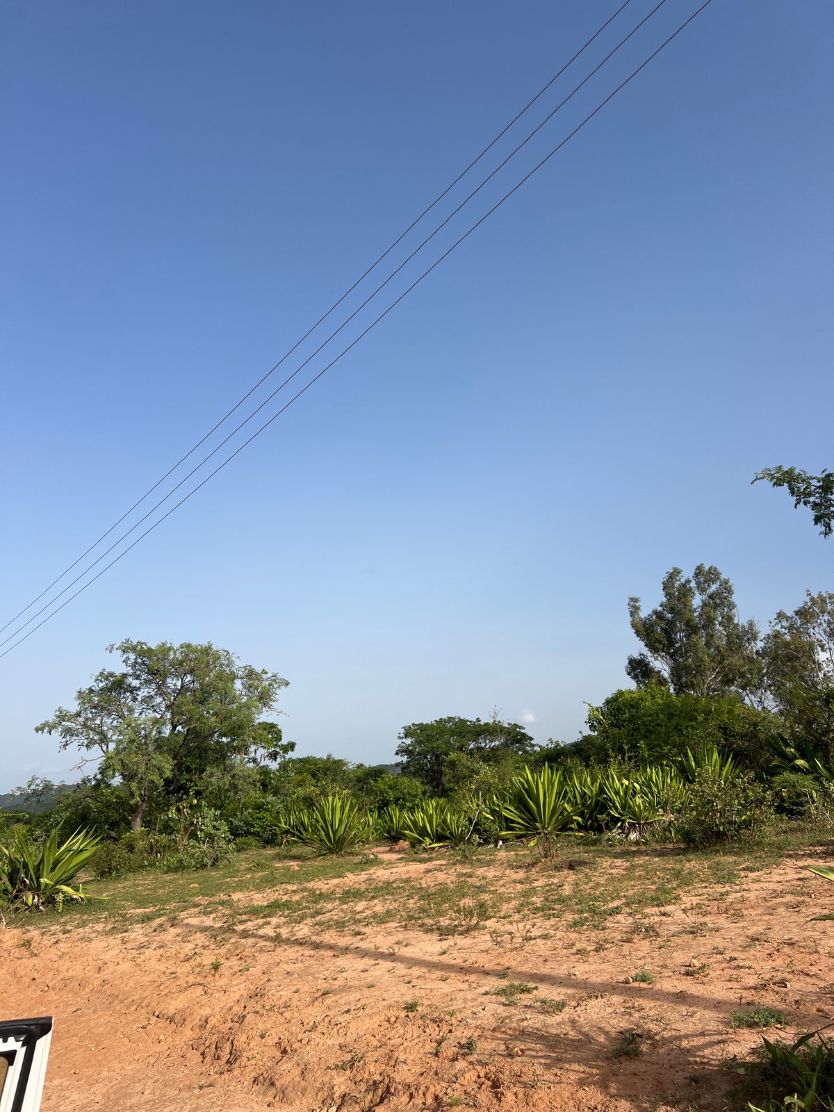 People photographing rural landscape in Fobur, Nigeria