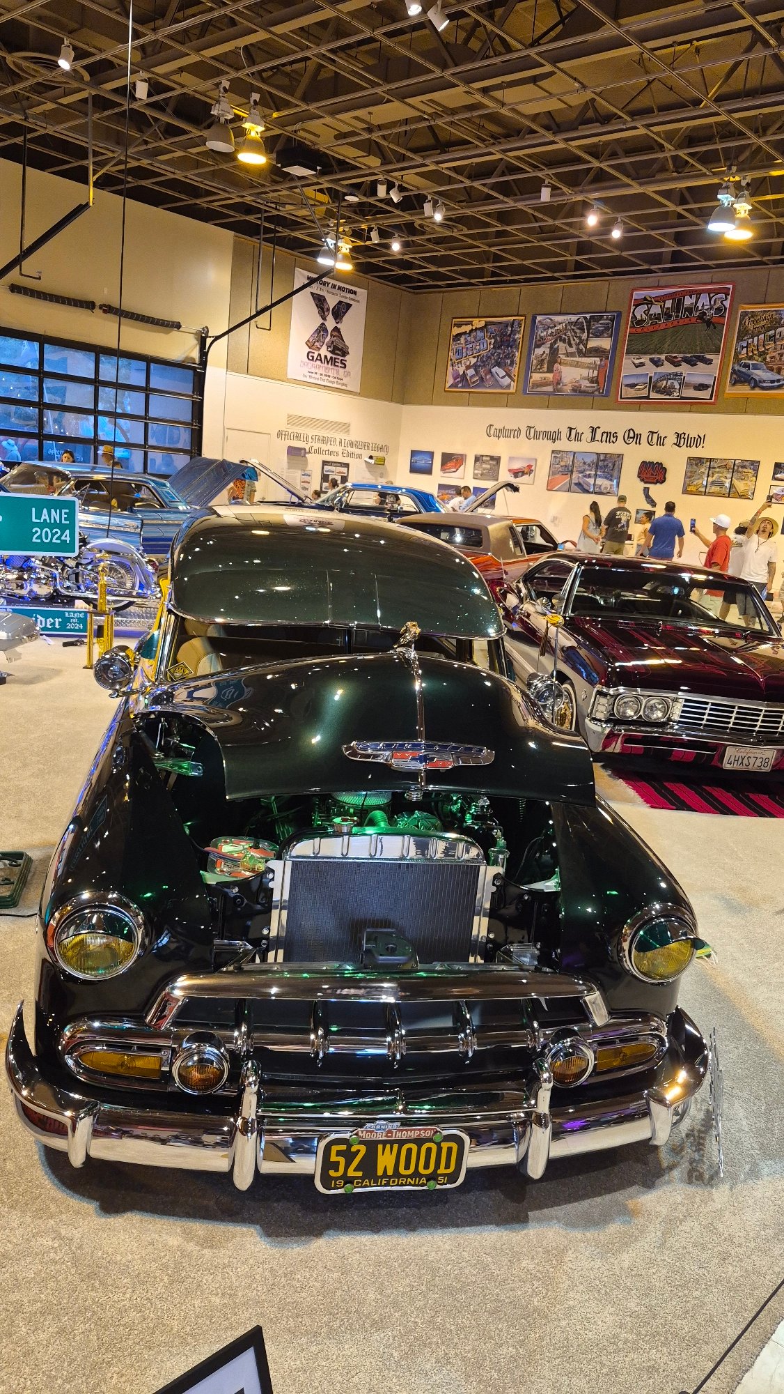 Sacramento lowrider show, inside and out
