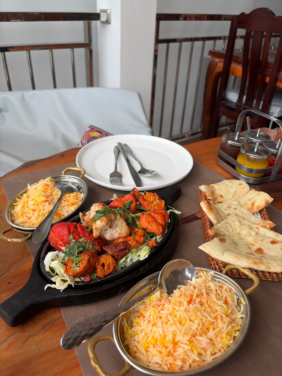 Indian mixed grill lunch and a rainy drive through Ko Samui