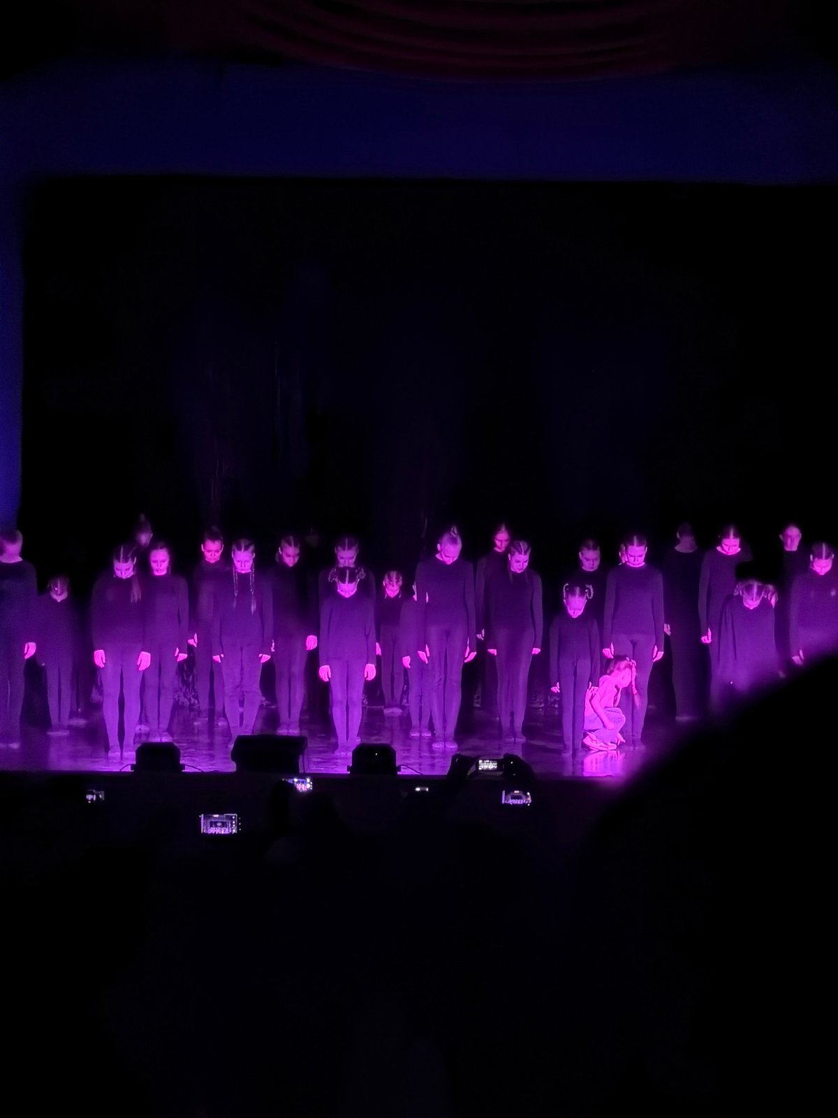 Multi-act theatrical performance featuring acrobats, dancers in Perm