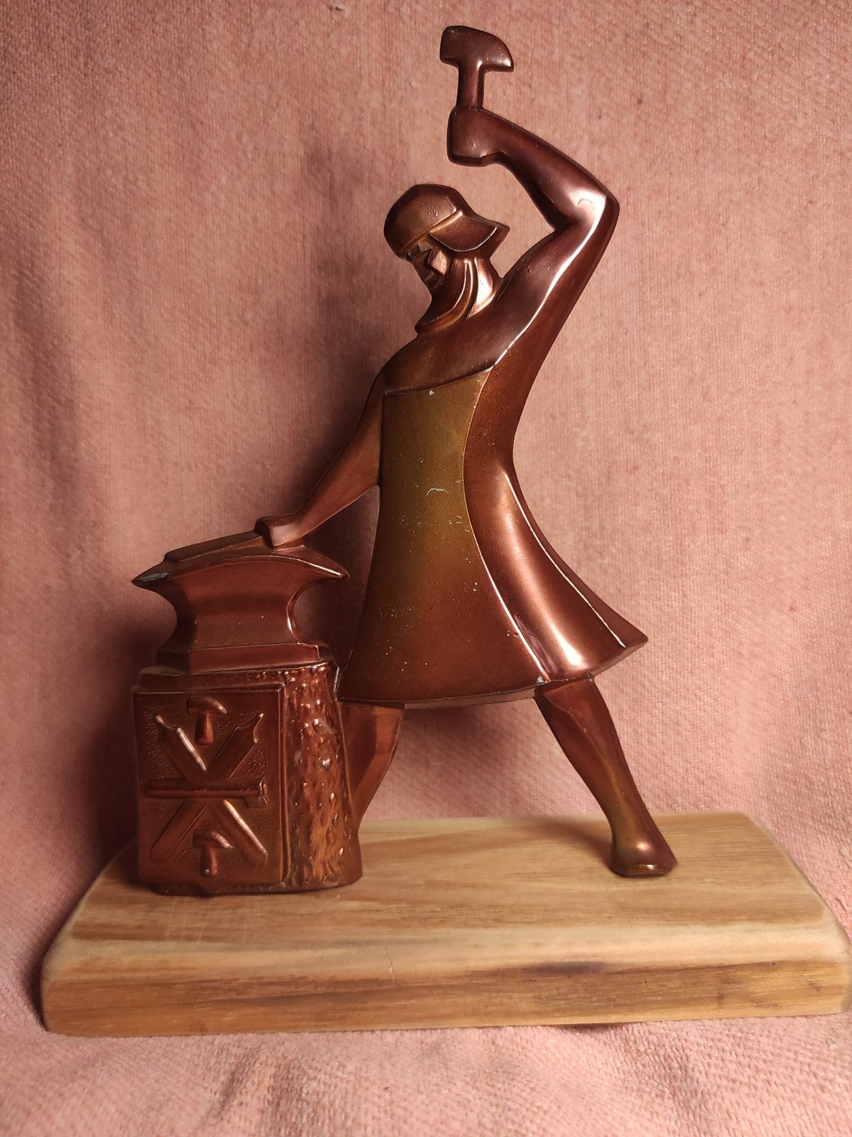 Decorative figurines and household items laid out in Chernihiv