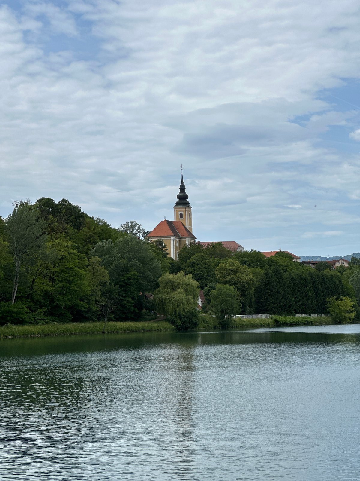 Morning river views and cityscape documented in Maribor, Slovenia