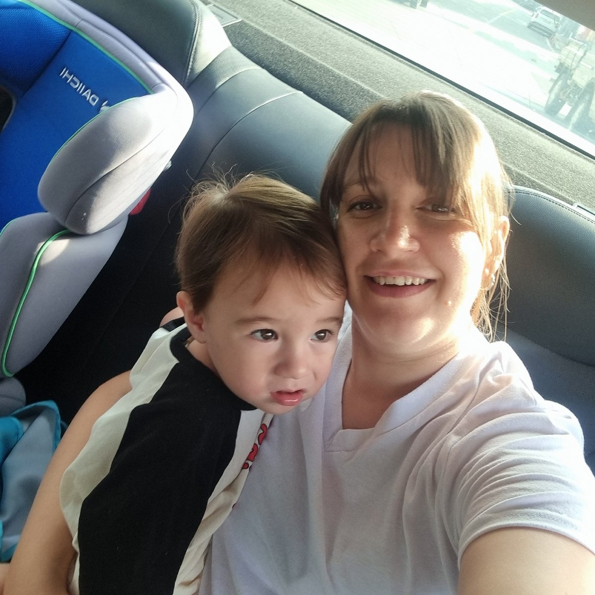 Sunny backseat moment in rural Gangwon Province, South Korea