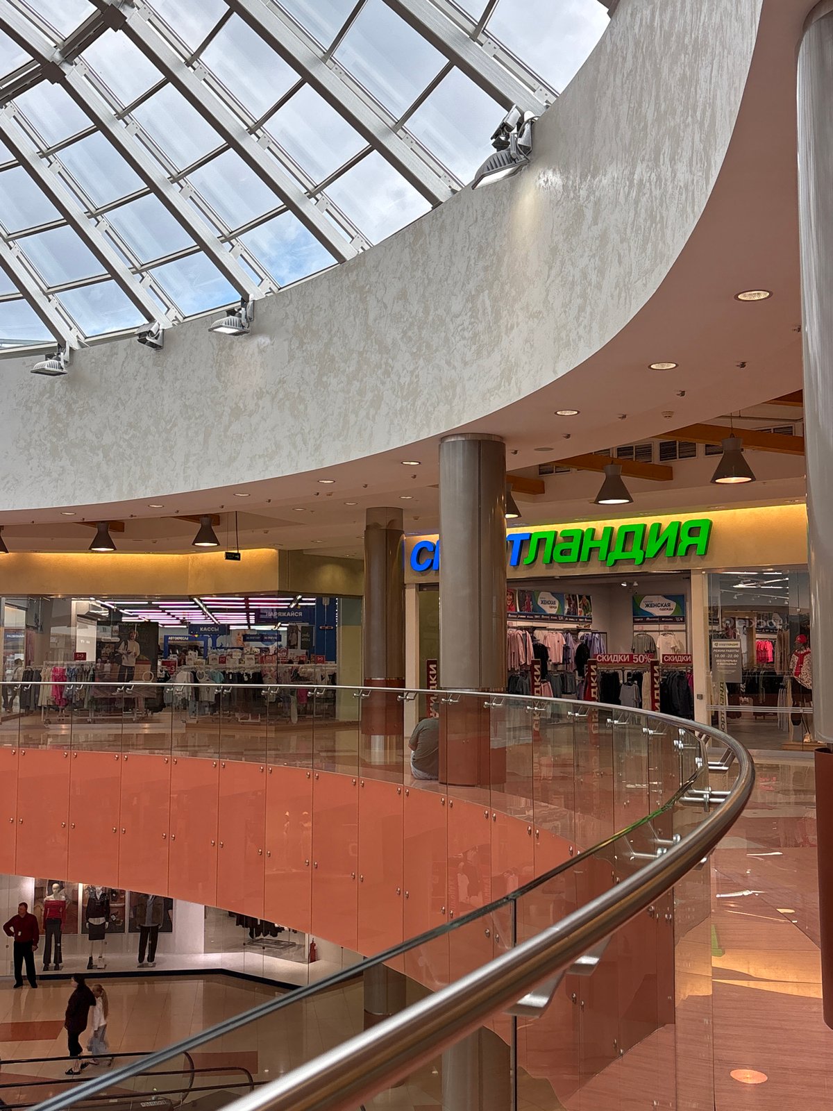 Busy Saturday at Perm's Platan mall, food court and all
