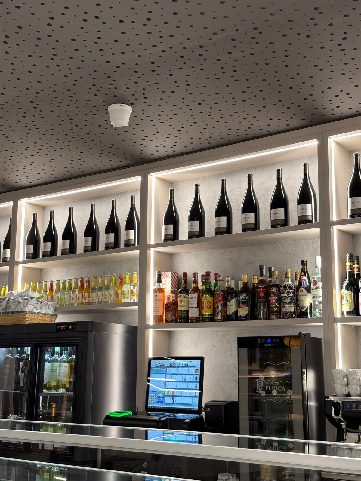 Modern wine establishment interior documented in Logroño, Spain