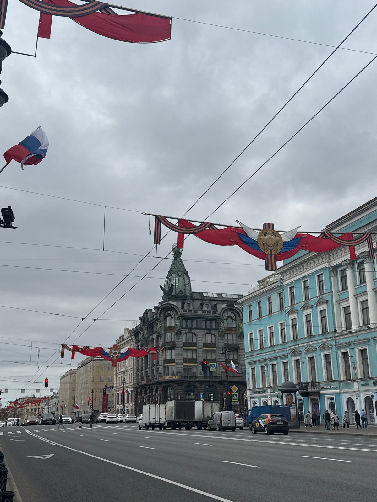 Saint Petersburg landmarks documented during May Day morning walkabout