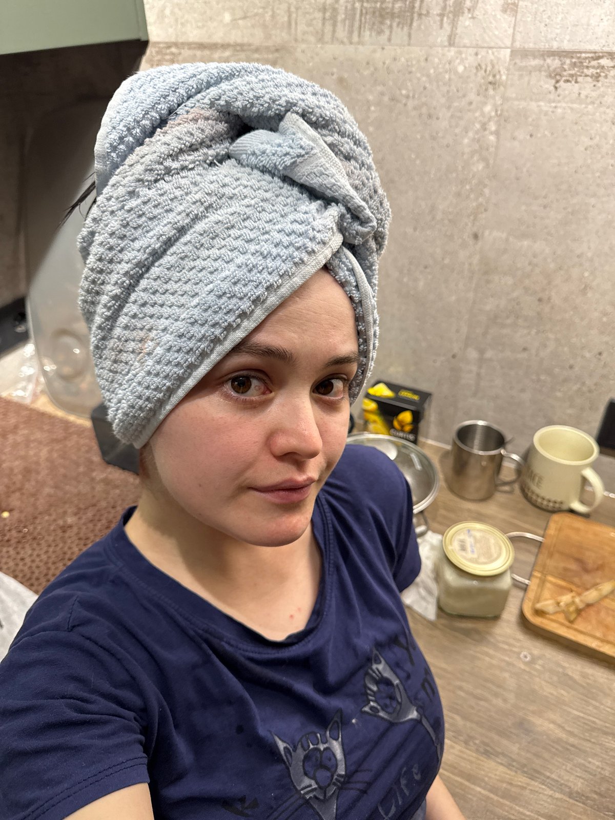 Casual indoor selfies captured across Izhevsk homes Friday evening
