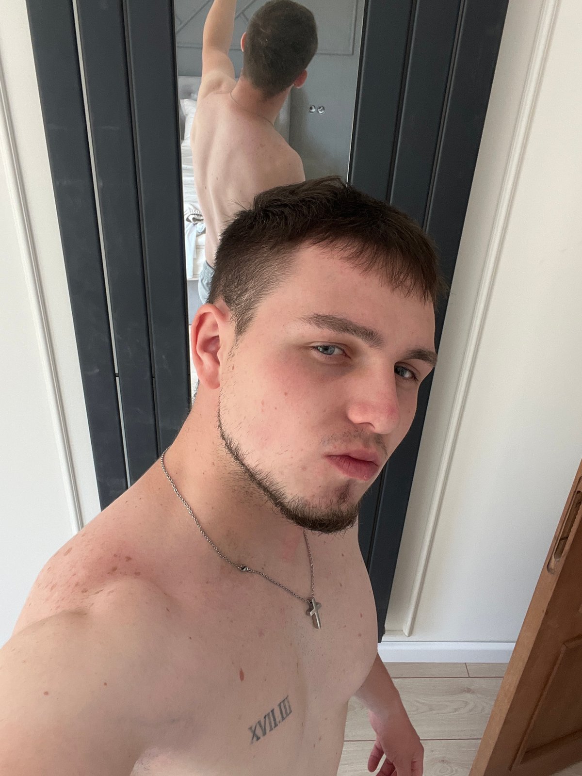 Young man documents casual morning moments in Bulgarian village
