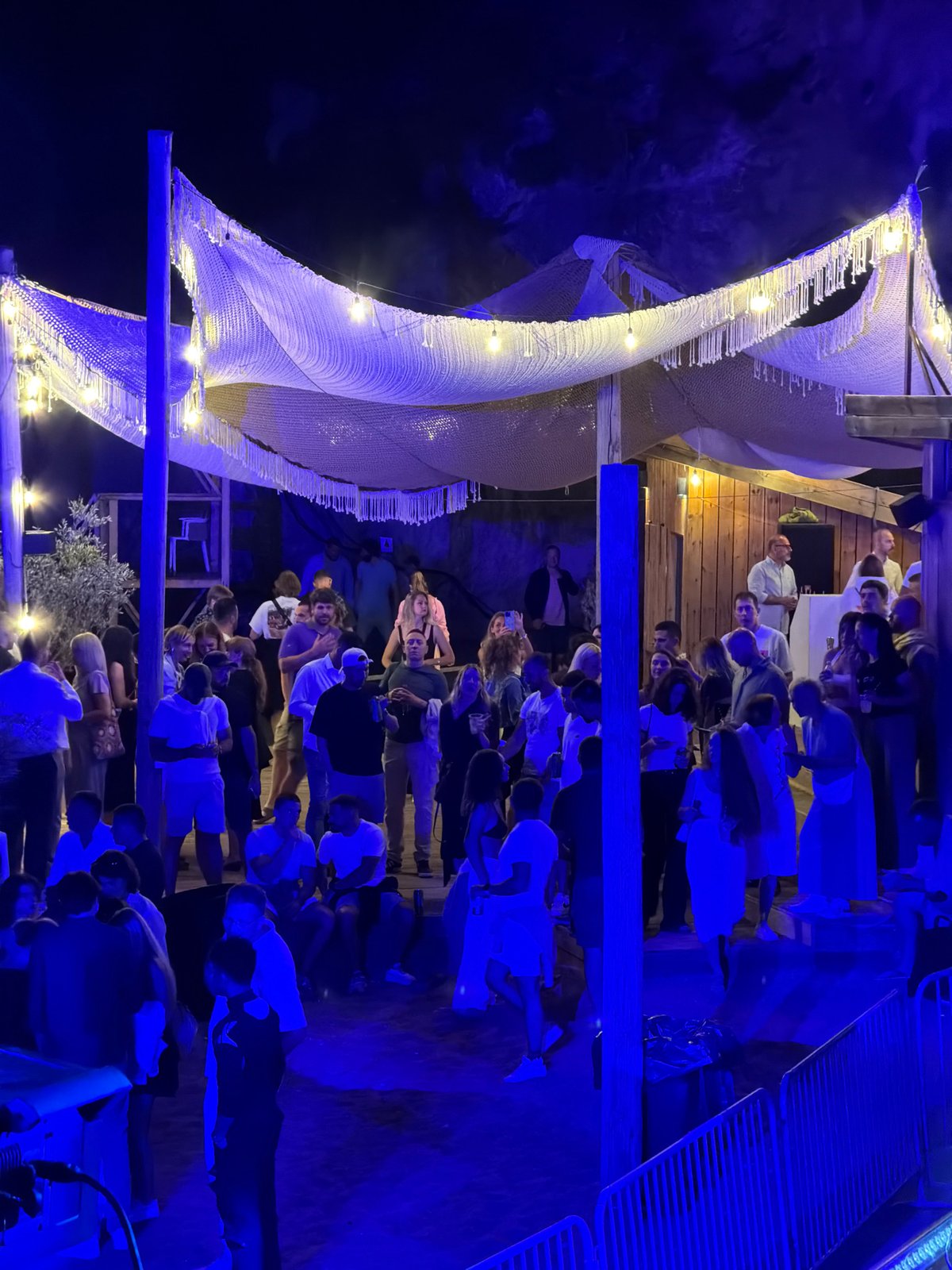 Nighttime DJ gathering draws crowd in Radovići, Montenegro
