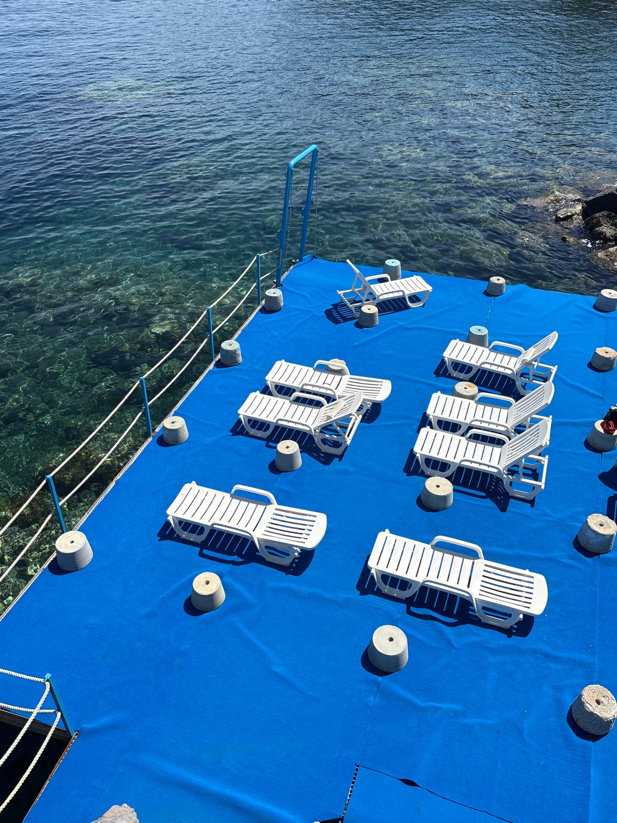 Coastal leisure facilities documented in Lipari, Italy