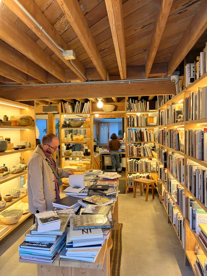 Late-night book browser spotted at Los Angeles bookstore