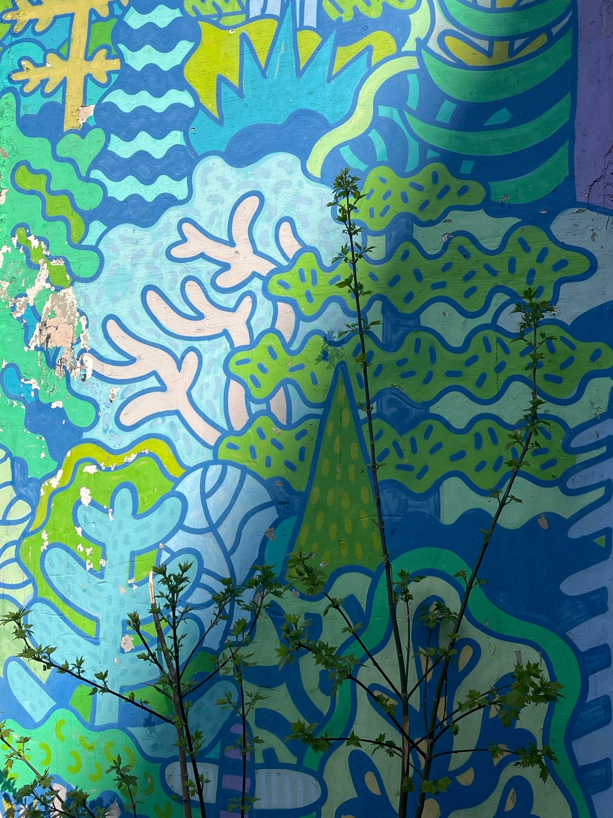 Urban wanderer documents city details and sketches during morning walk
