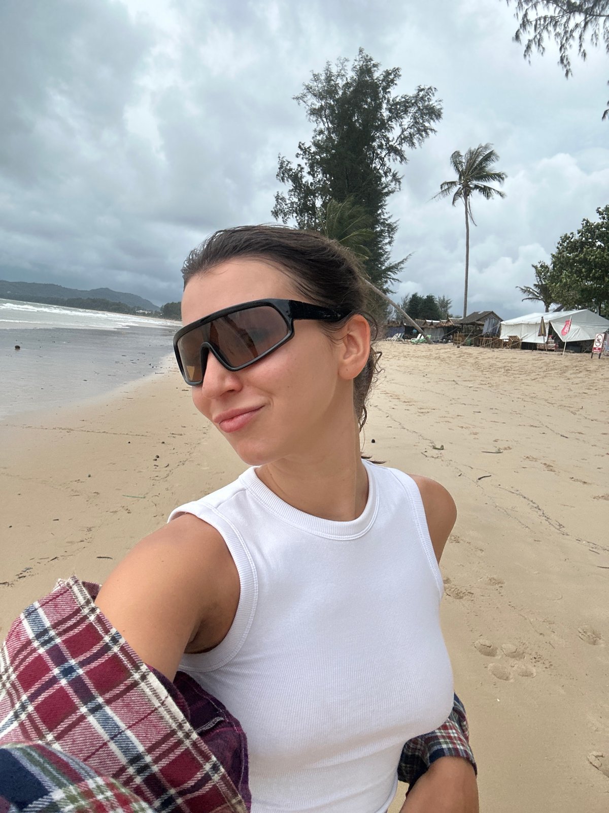 Overcast beach day in Choeng Thale, Thailand