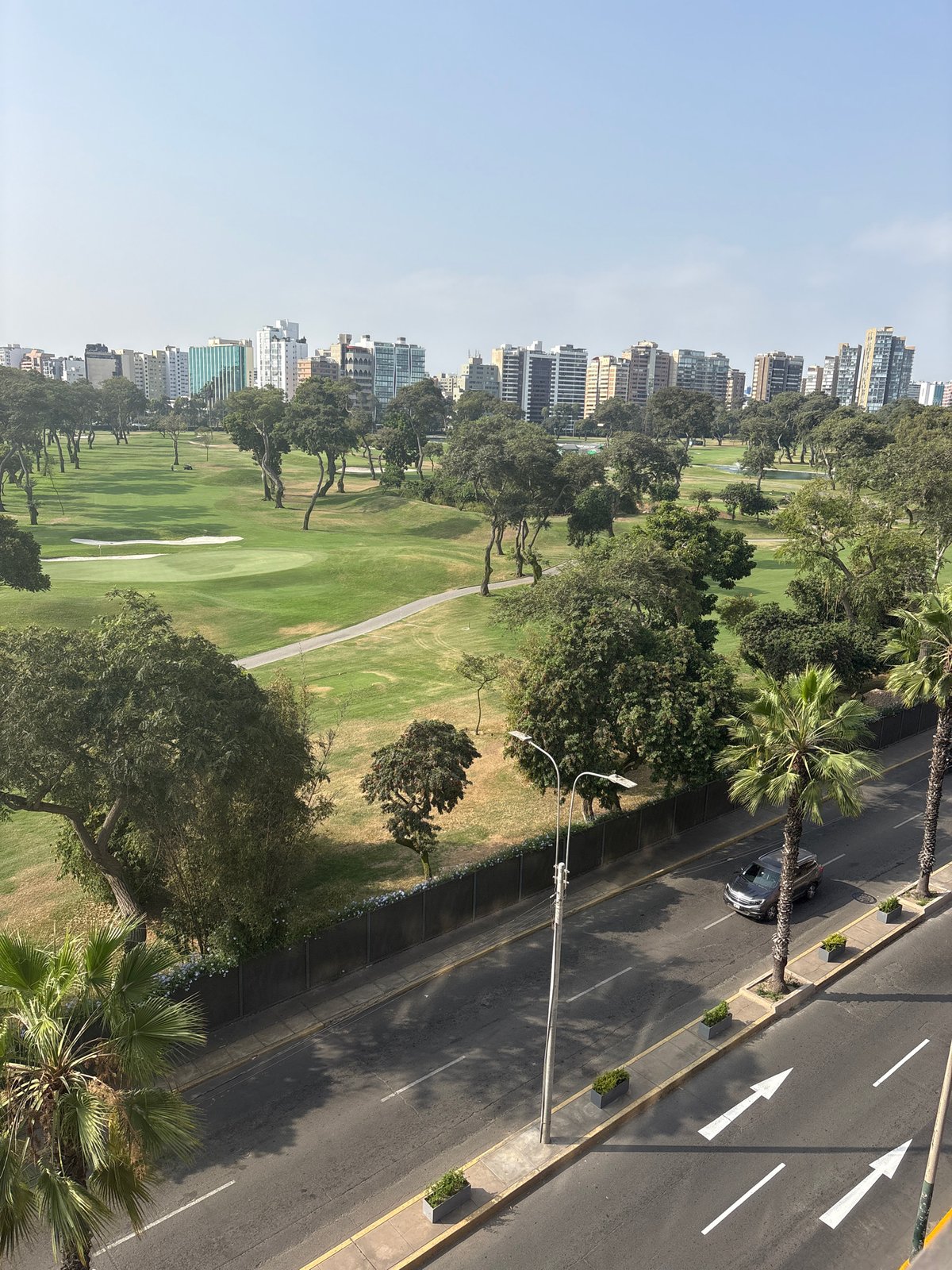 Aerial views captured of Lima Golf Club, San Isidro