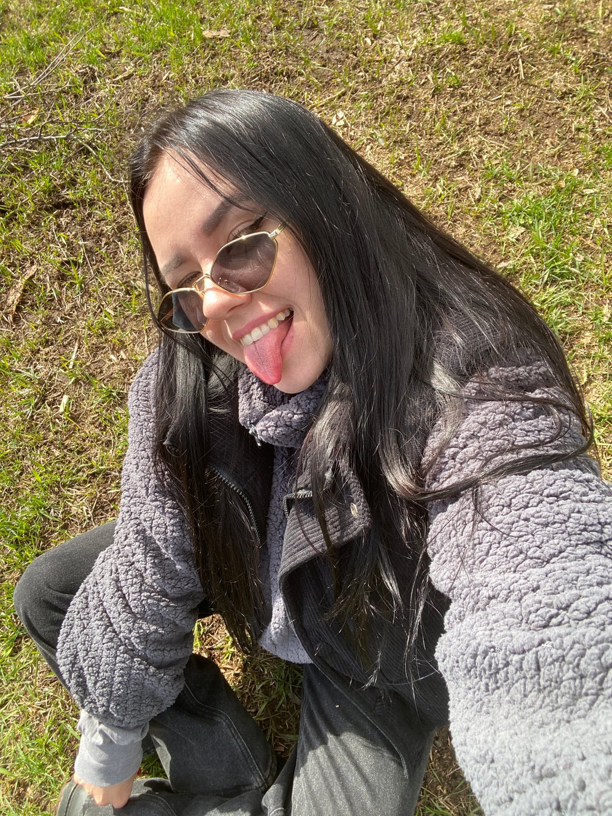 Friends gather outdoors in Chaikovsky for casual spring morning