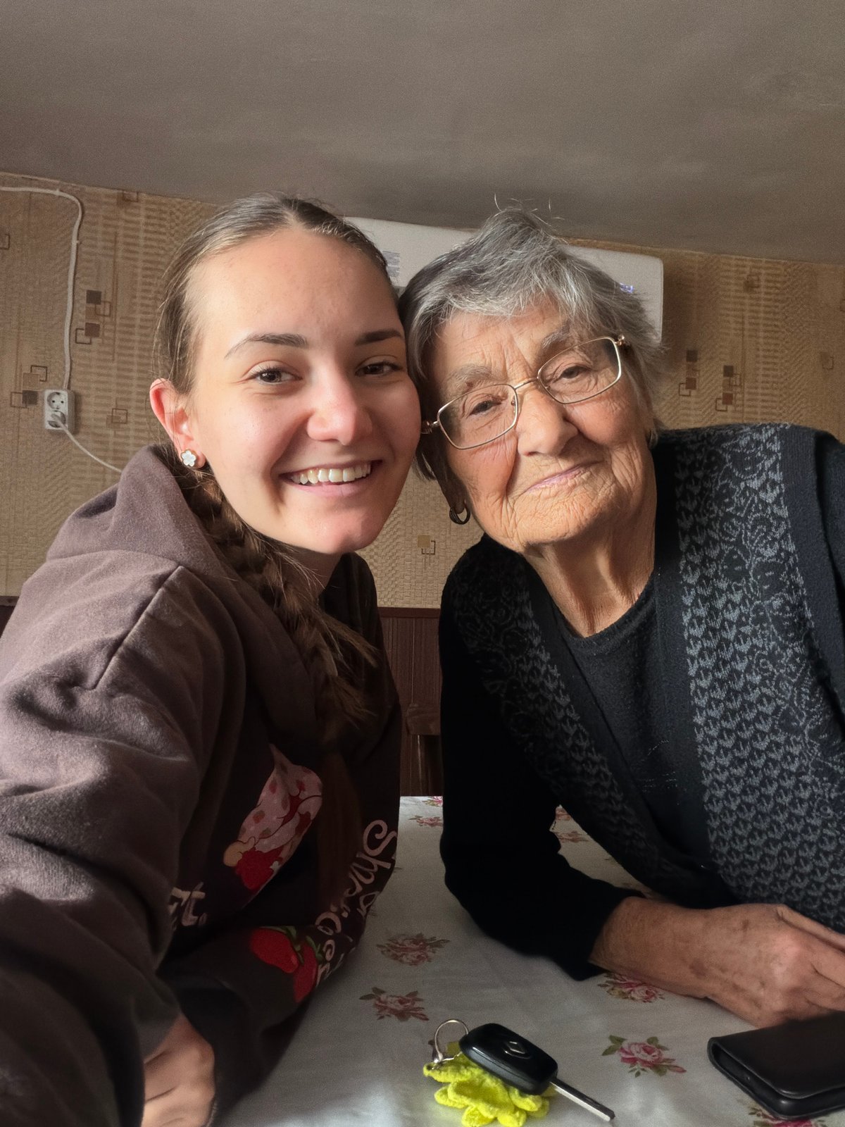 Two women photographed together in Sofia
