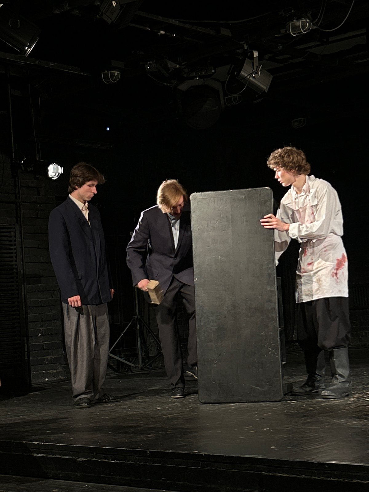 Theatrical performances captured at unknown venue during morning hours