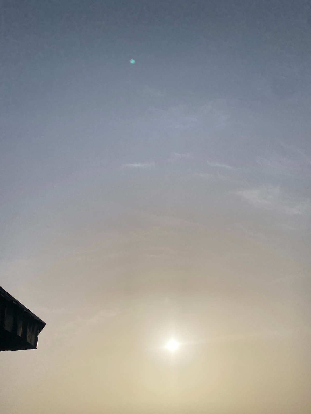 Hazy sunrise observed in Rido, Nigeria