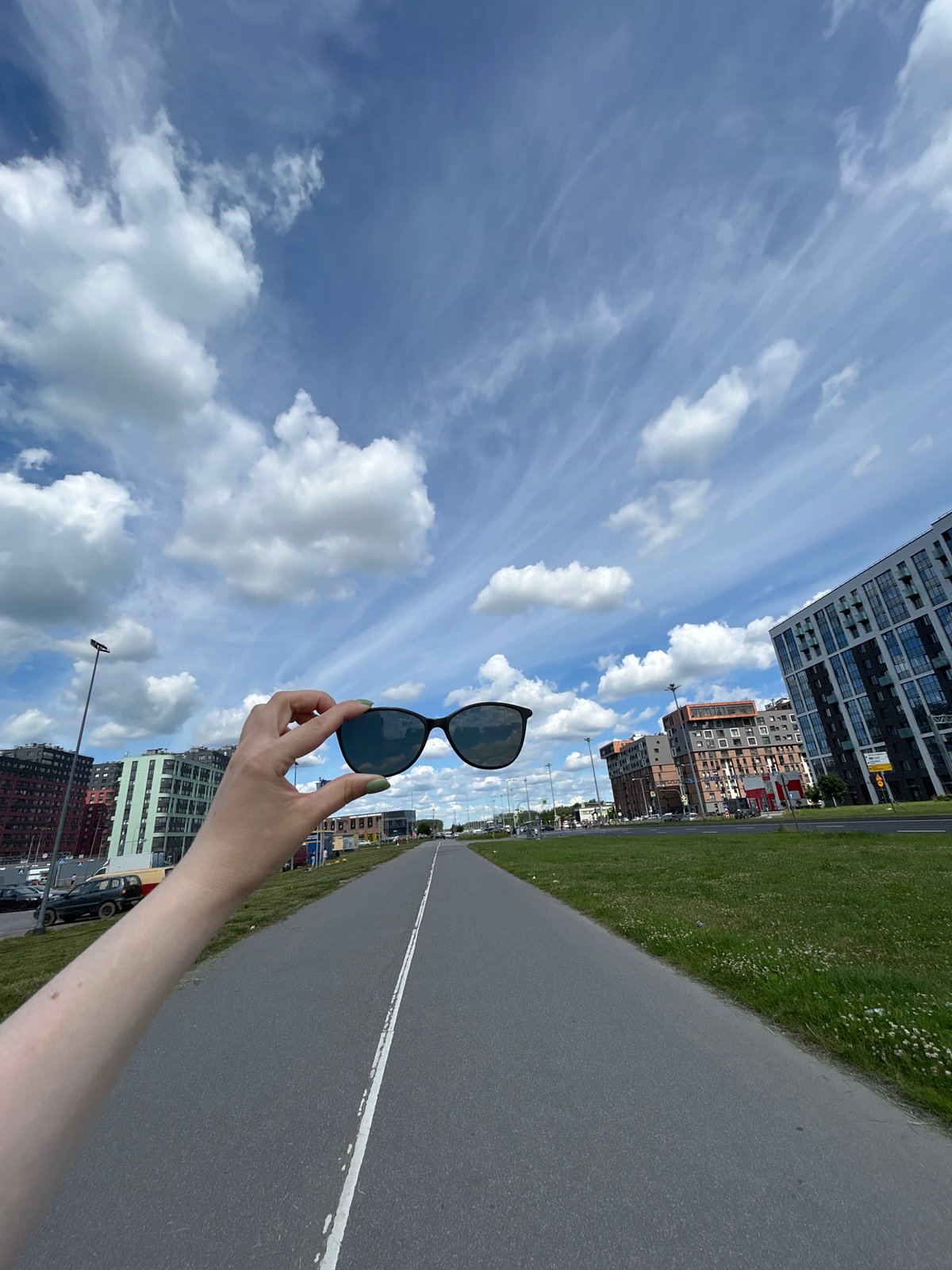 Sunny summer morning out and about in Saint Petersburg