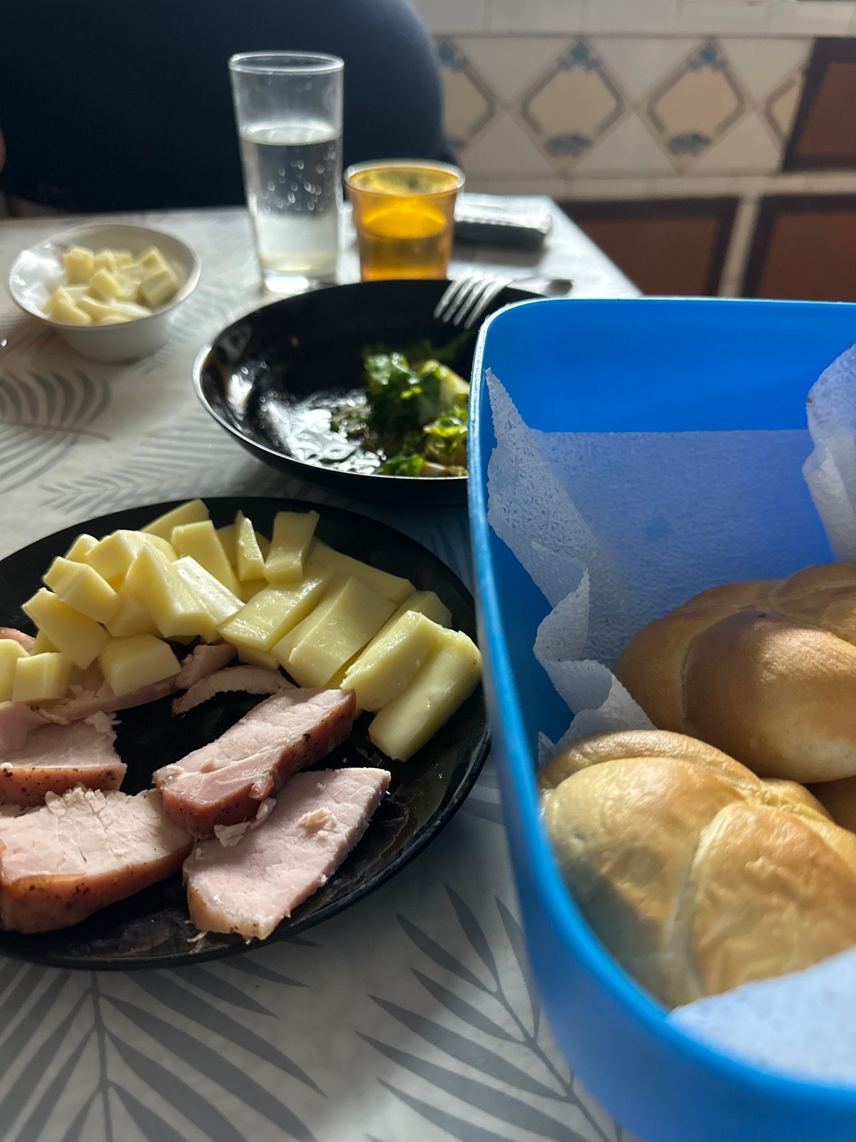 Domestic dining scene captured in Lovech, Bulgaria