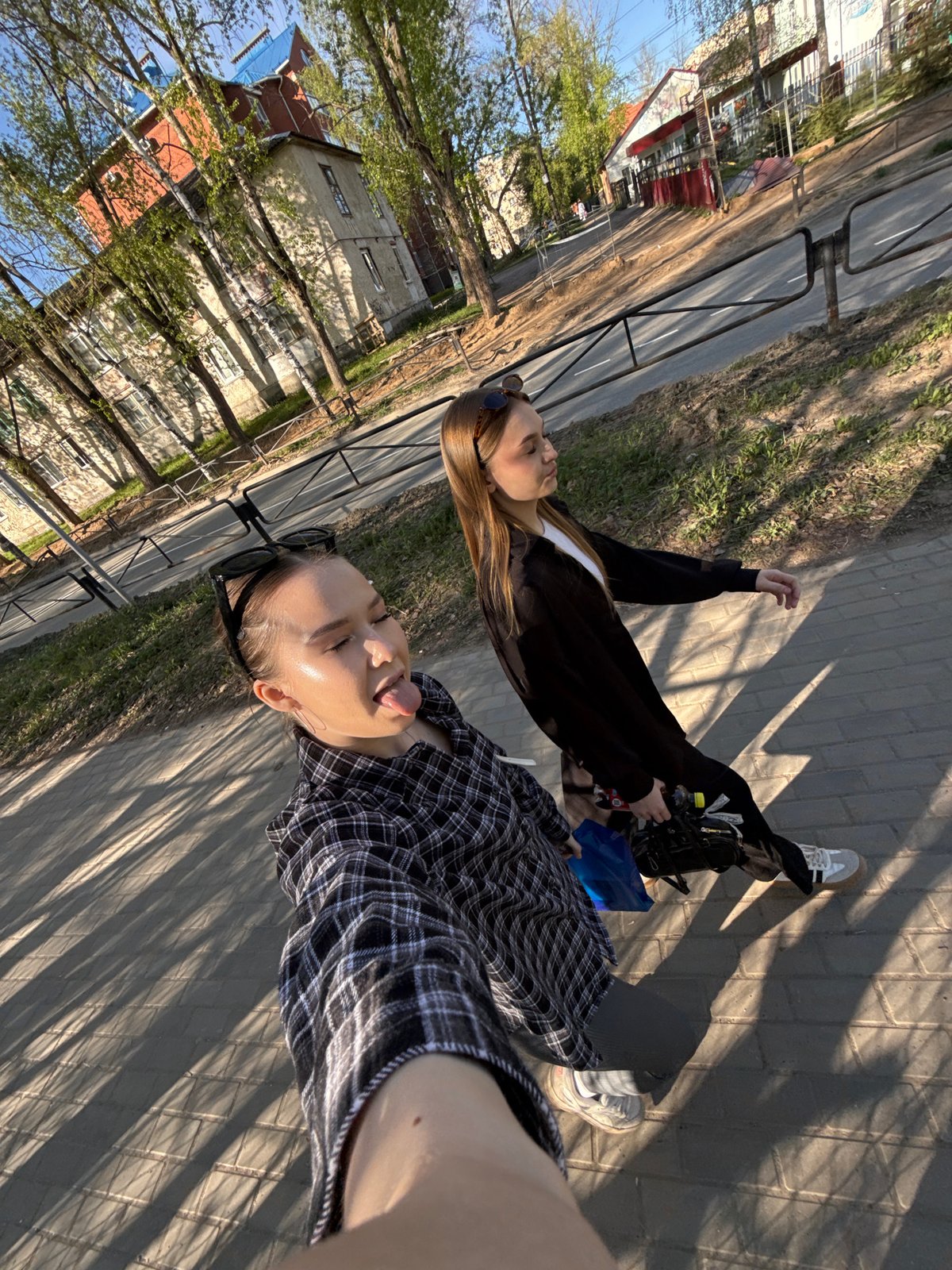Spring day life captured across Chaikovsky, Russia