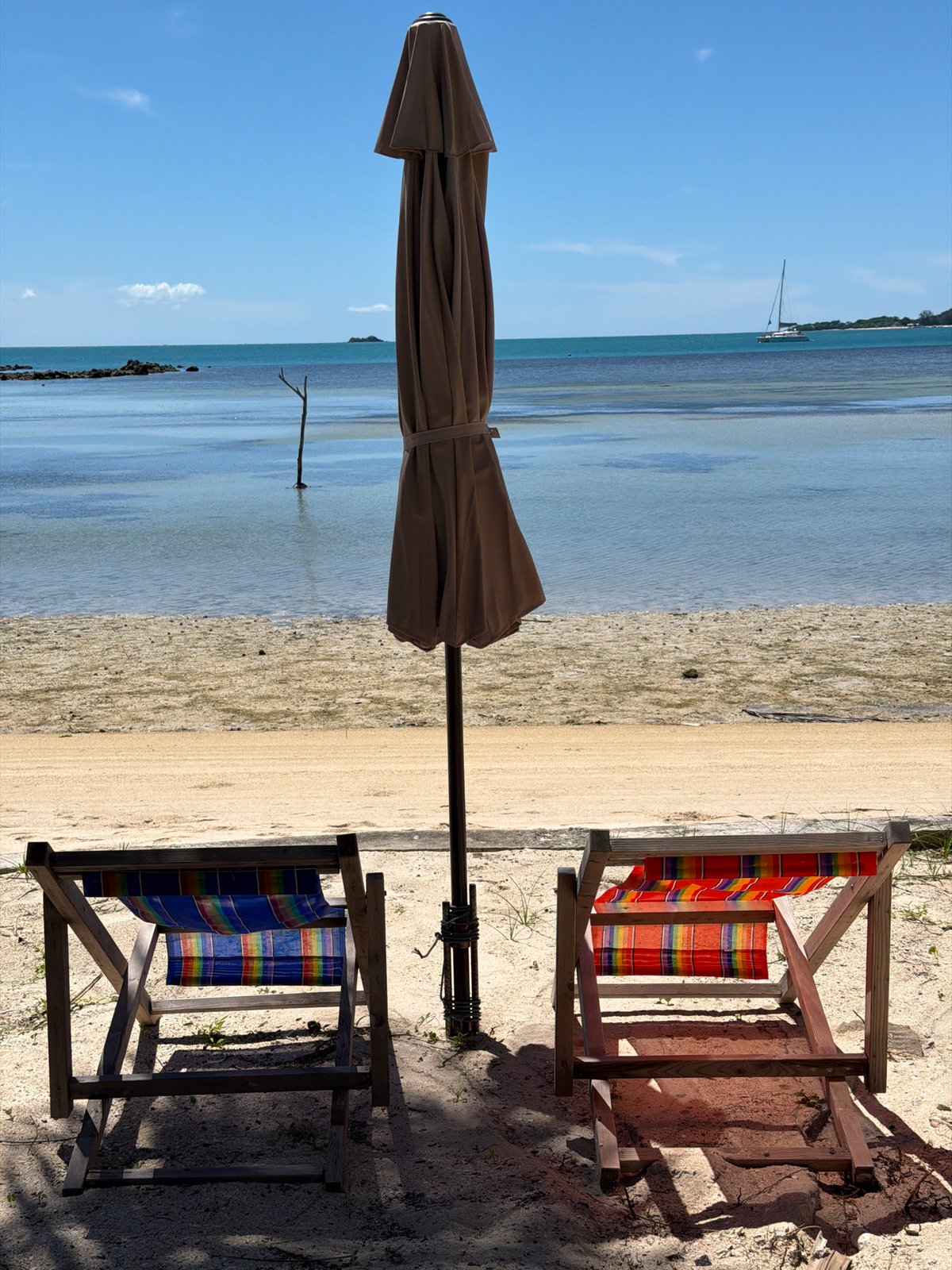 Lazy beach morning at a tropical retreat in Baan Thong Krut