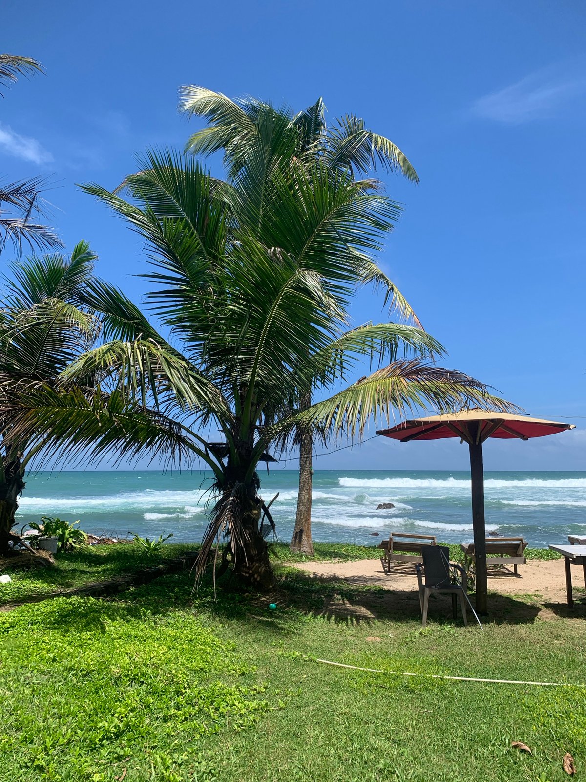 Morning beach scenes documented in Midigama, Sri Lanka