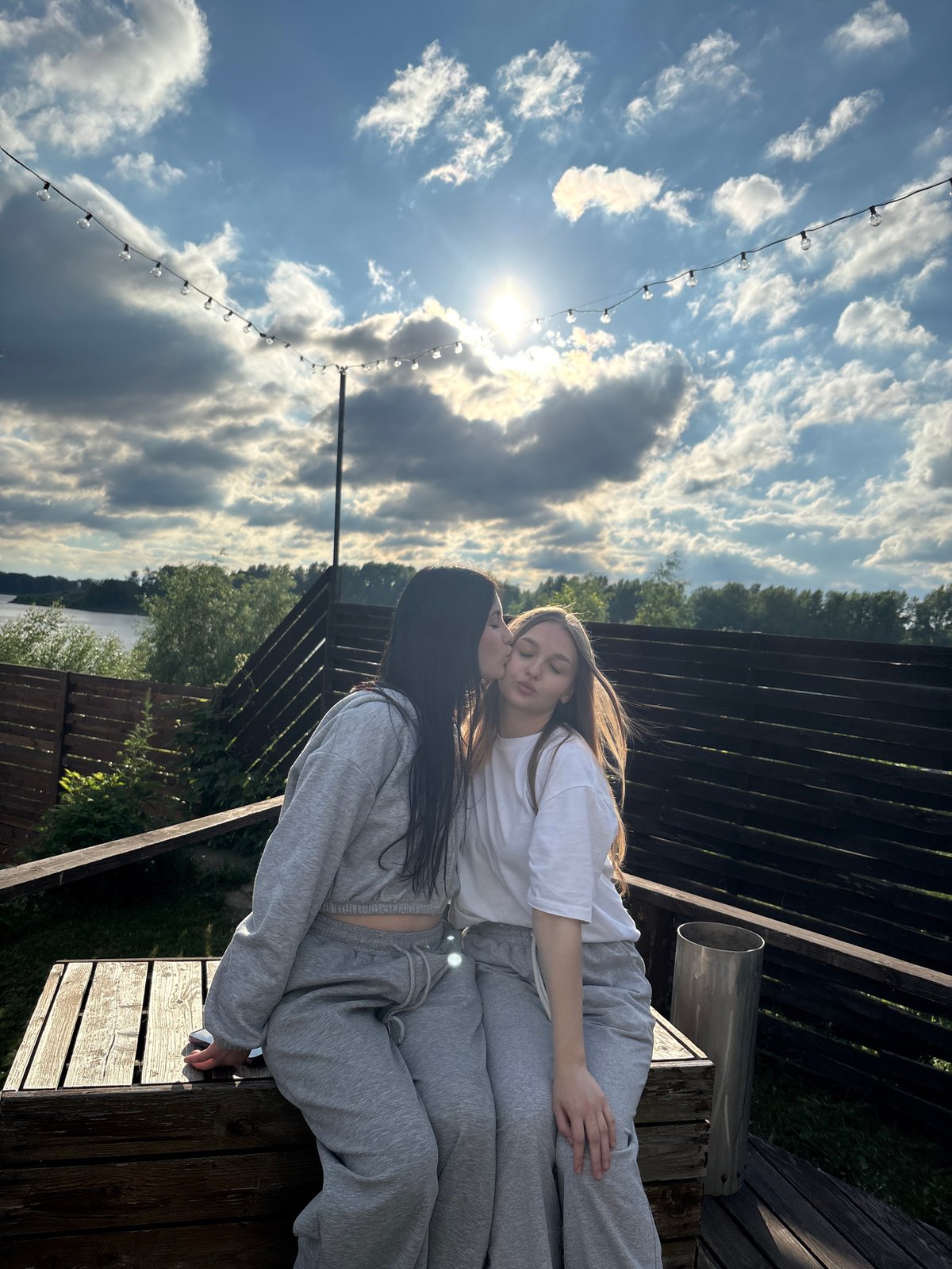 Summer day by the Kama River: barbecue, boats, and deck hangs
