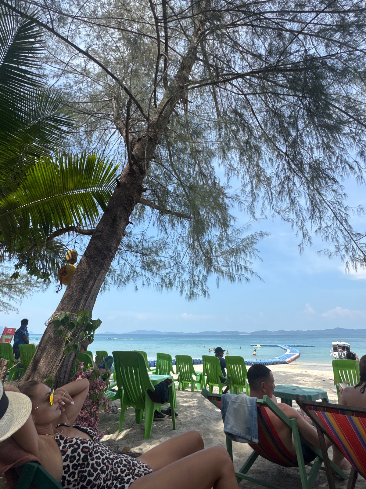Morning beach relaxation scene captured in Pa Khlok, Thailand