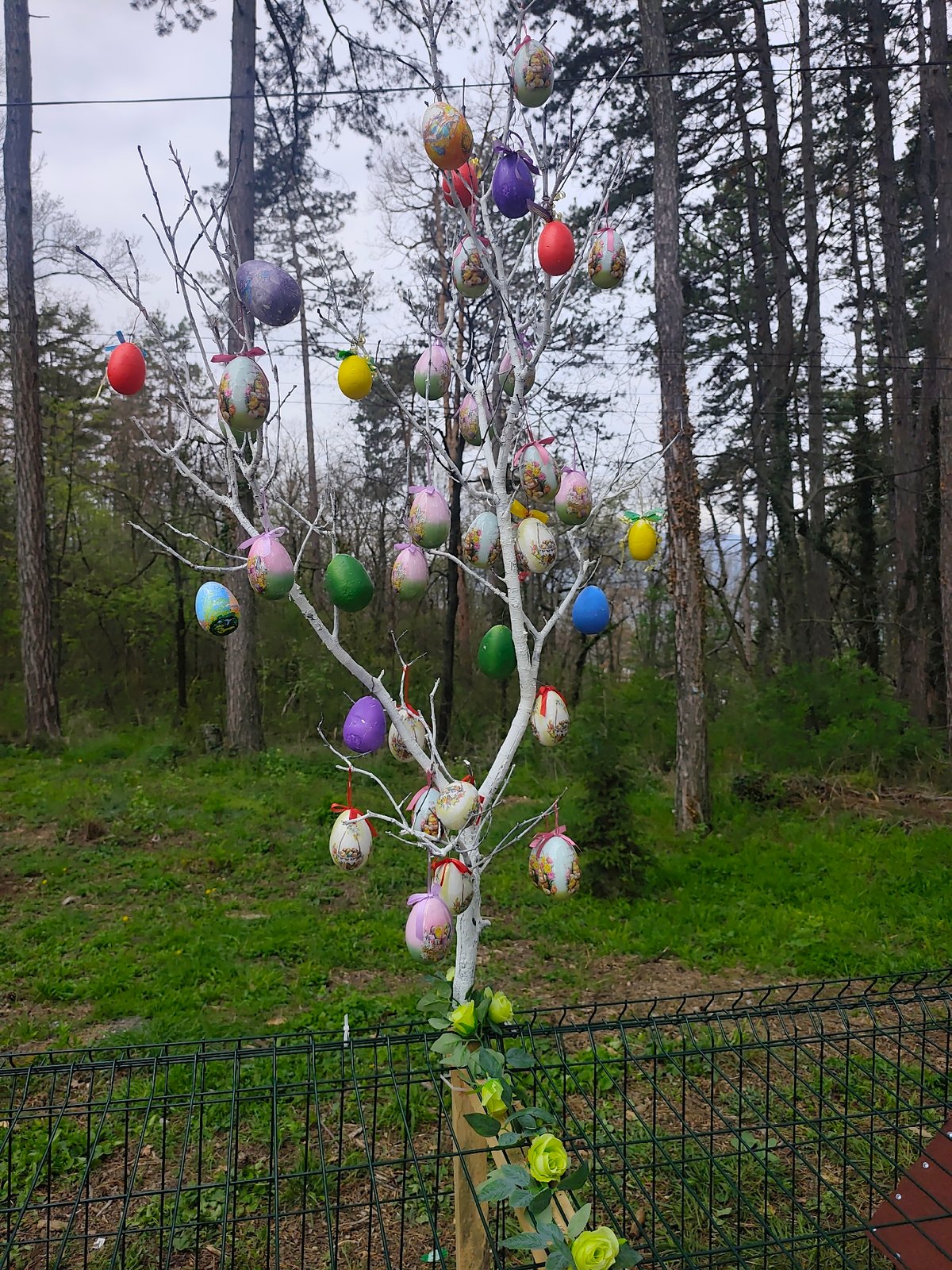 Easter decorations displayed across Kyustendil, Bulgaria
