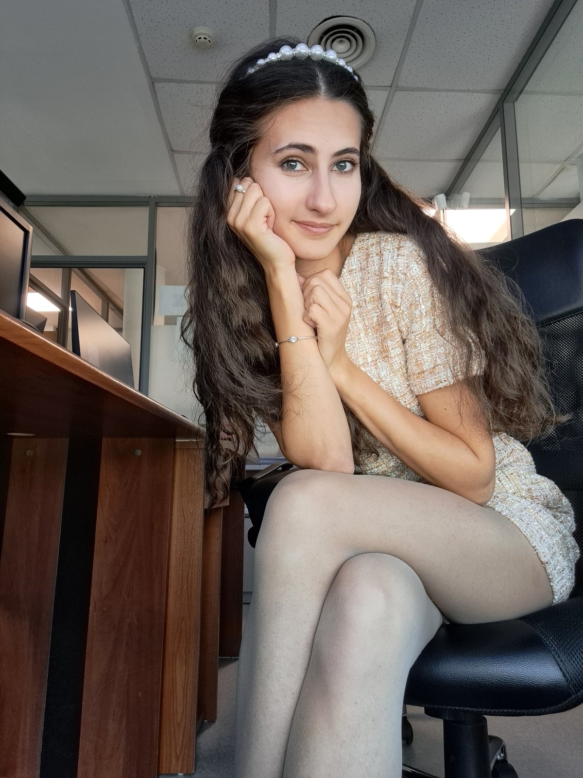Office workers captured during casual moments in Sofia
