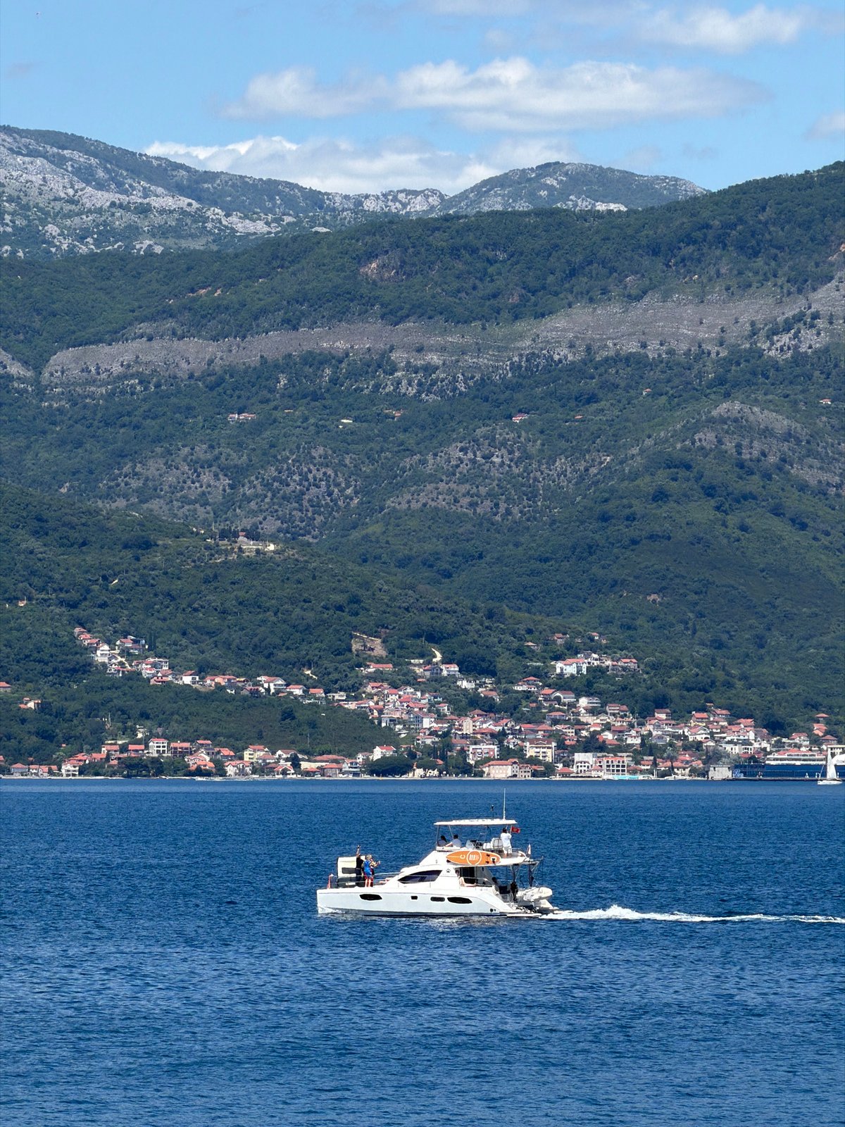 Yacht spotted traveling past Gošići coast, Montenegro