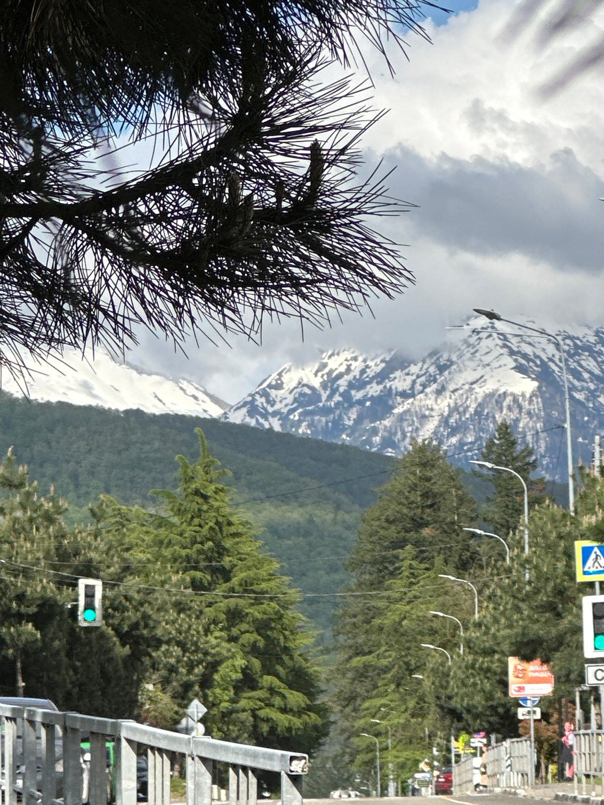 Witness documents mountain landscape and development in Krasnaya Polyana
