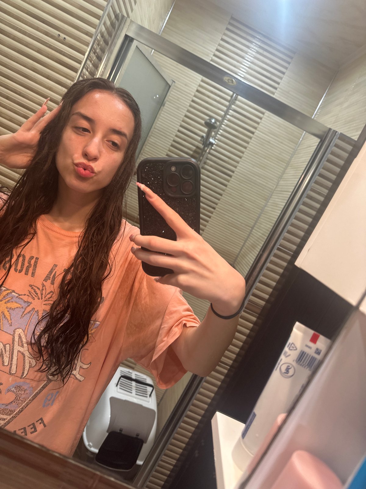 Bathroom selfie session in Shumen, Bulgaria