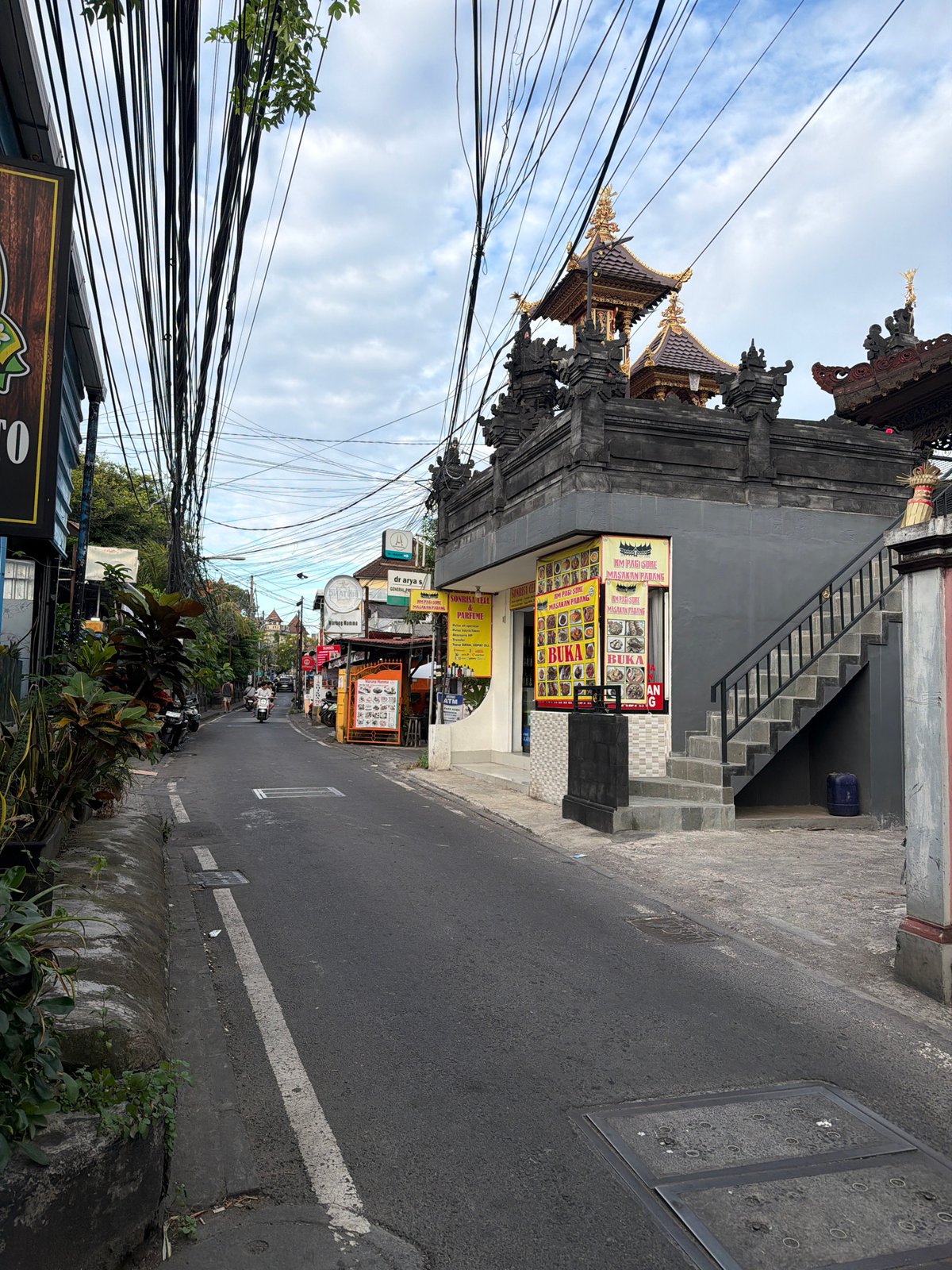 Morning scenes documented across Kuta, Indonesia streets and cafes