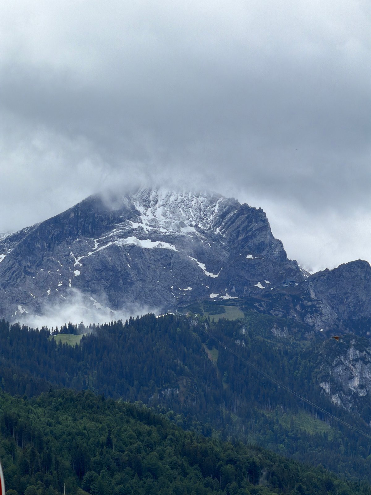 Overcast Alpine landscape documented in Garmisch-Partenkirchen