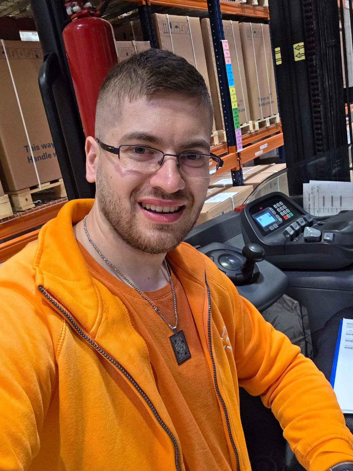 Warehouse worker's day documented through eight memories in Plovdiv