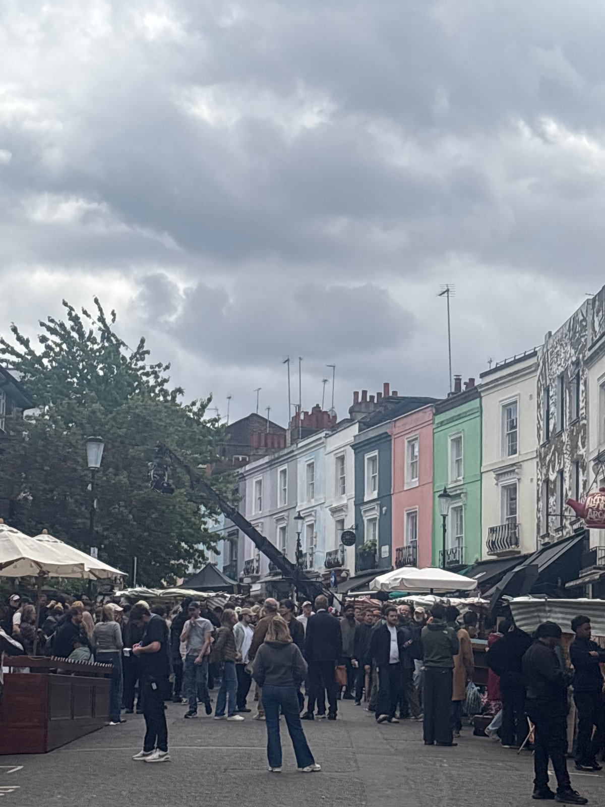 Everyday street life documented in Notting Hill commercial district