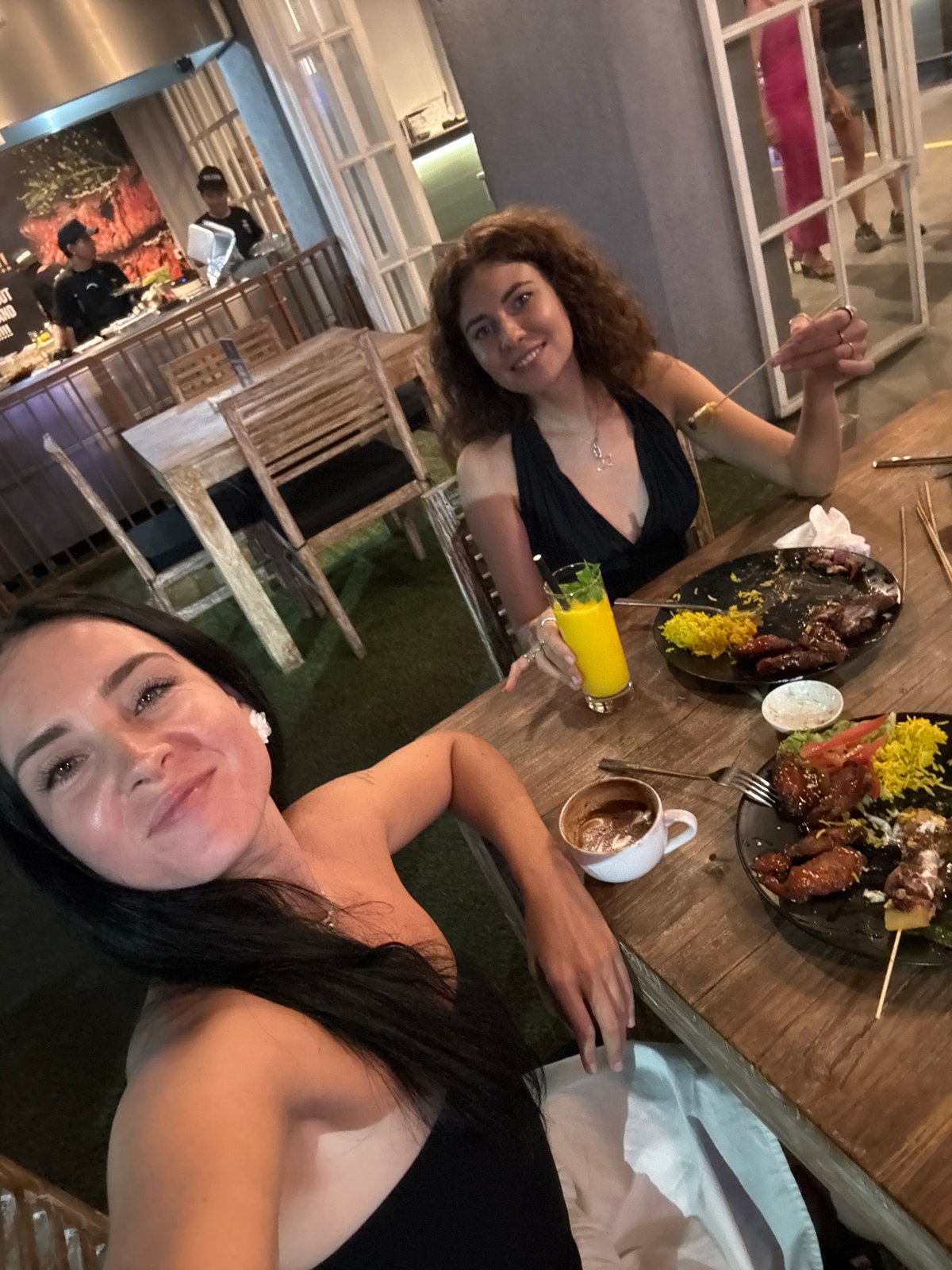 Live music and grilled food at a casual Kuta restaurant