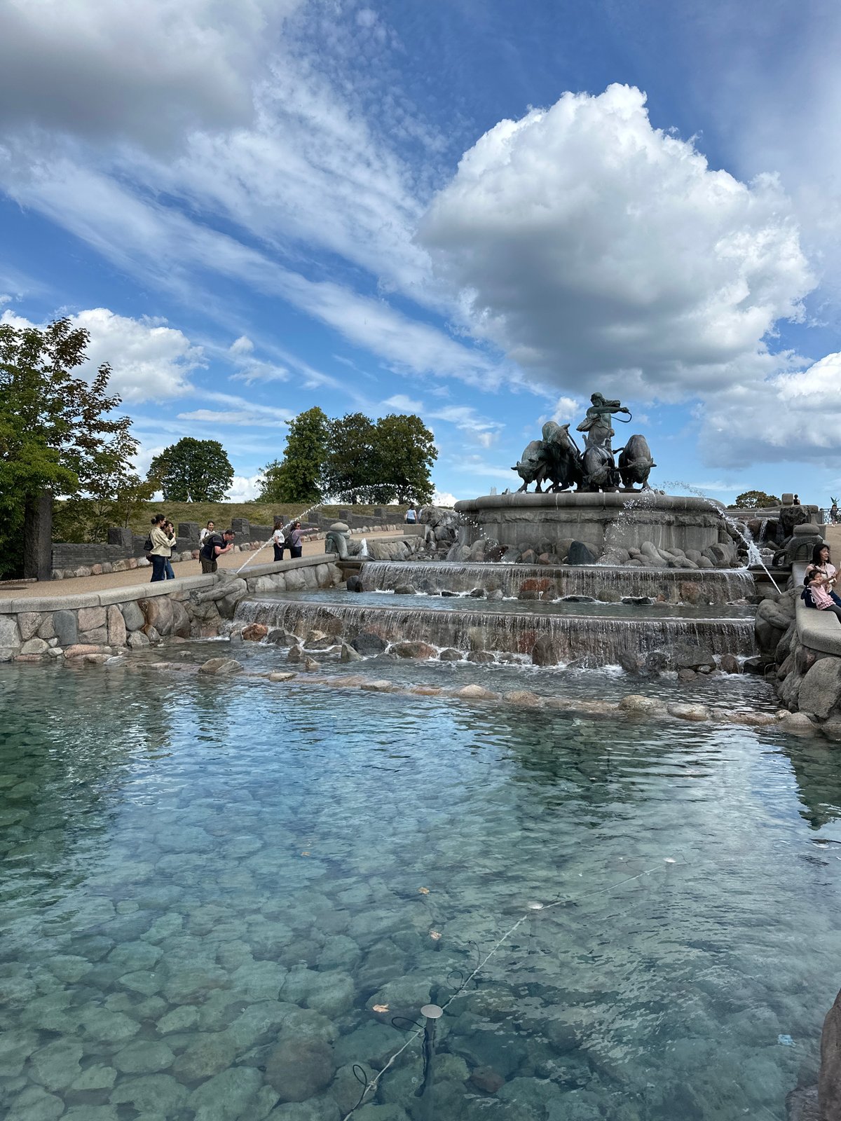 Copenhagen landmarks: Gefion Fountain and Marble Church inside and out