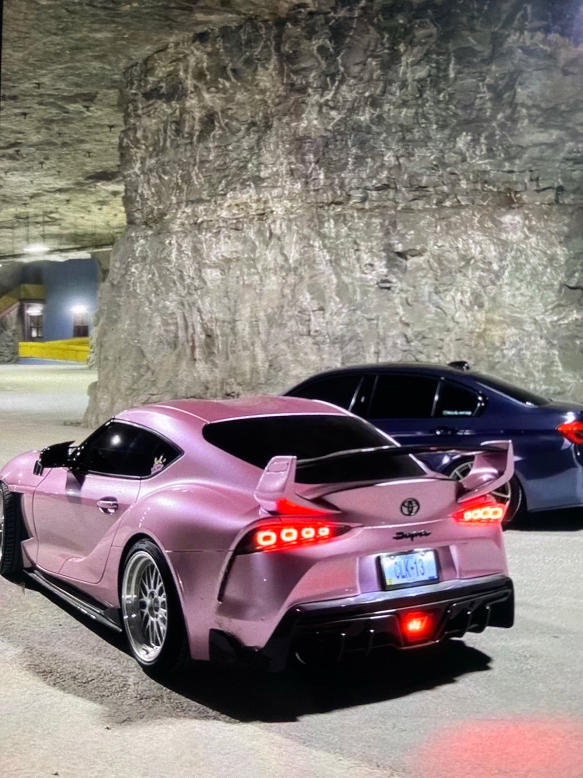 Pink sports car tracked across Lhokseumawe cafes and gas stations