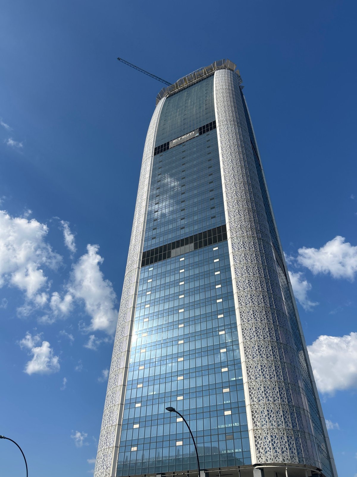 Inside Sofia's Capital Fort skyscraper mid-construction