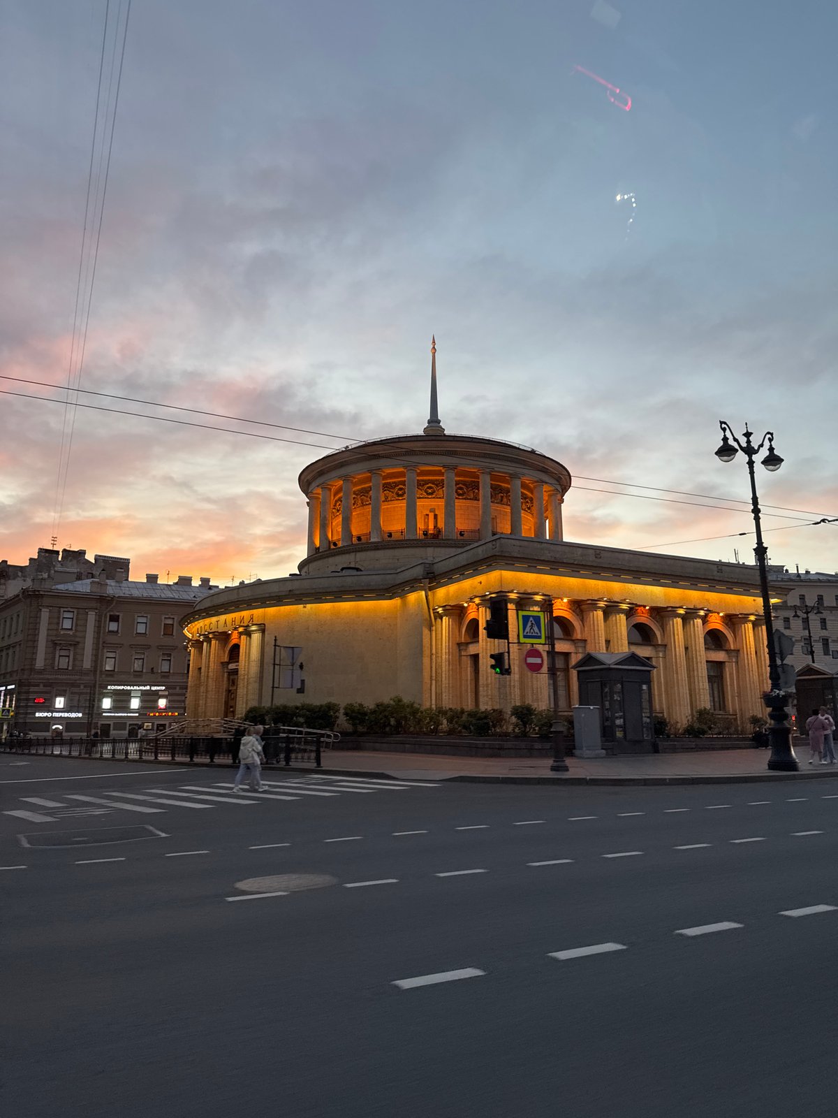 Saint Petersburg streets glow during white nights, June 21st
