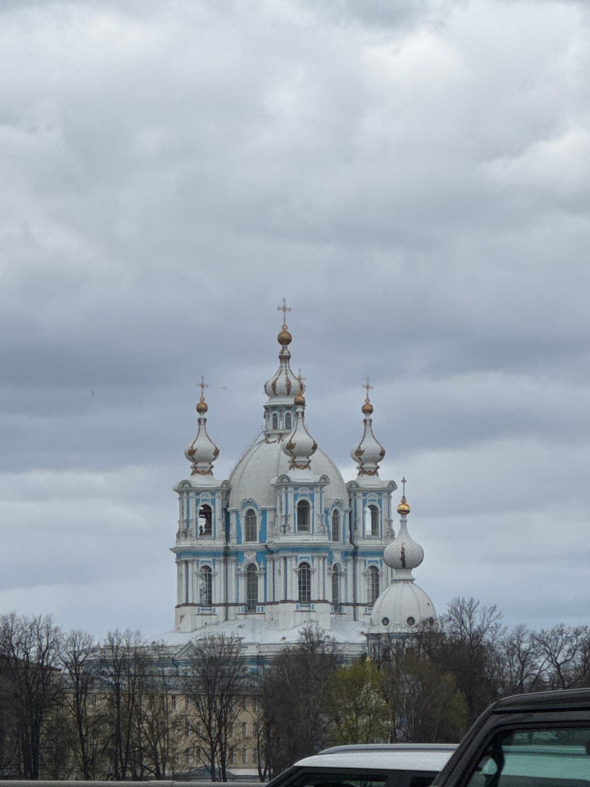 Morning tour captures Saint Petersburg landmarks under cloudy skies